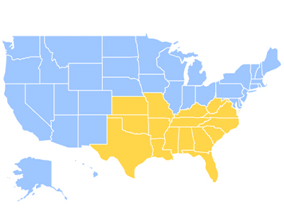 southern map