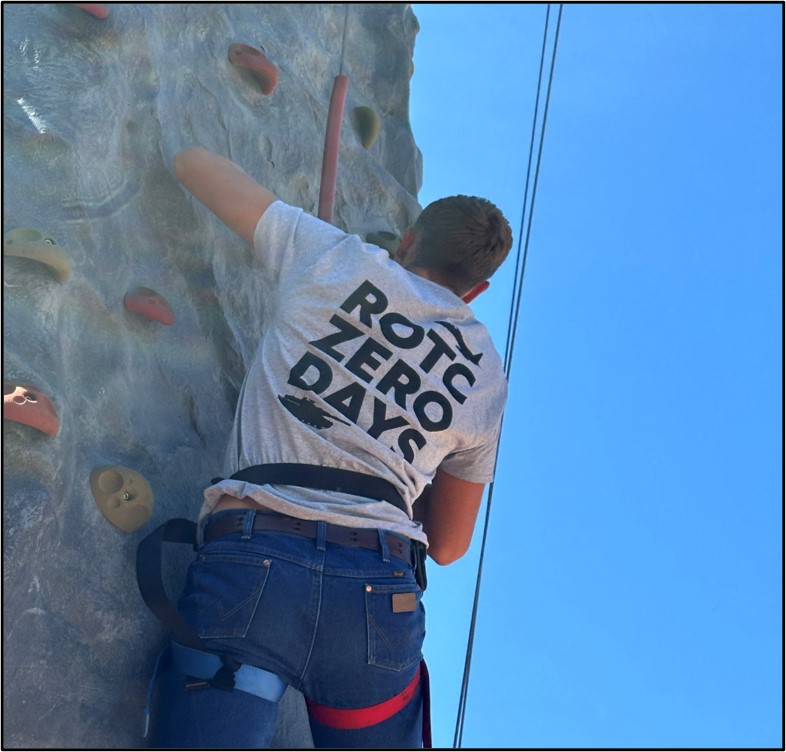 ROTC Zero Days 2024 rock climbing