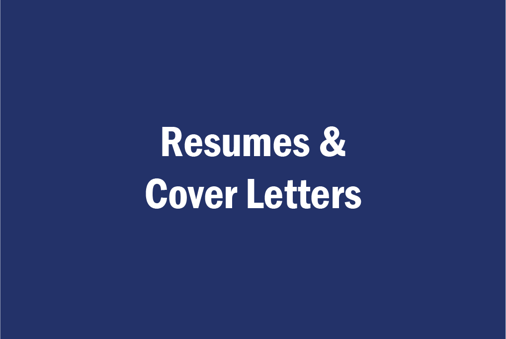 resumes and cover letters