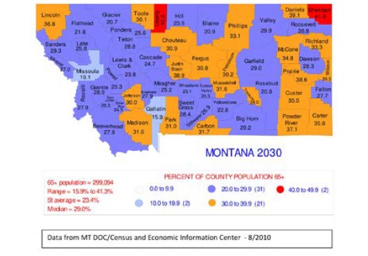 MT 2030 projections map