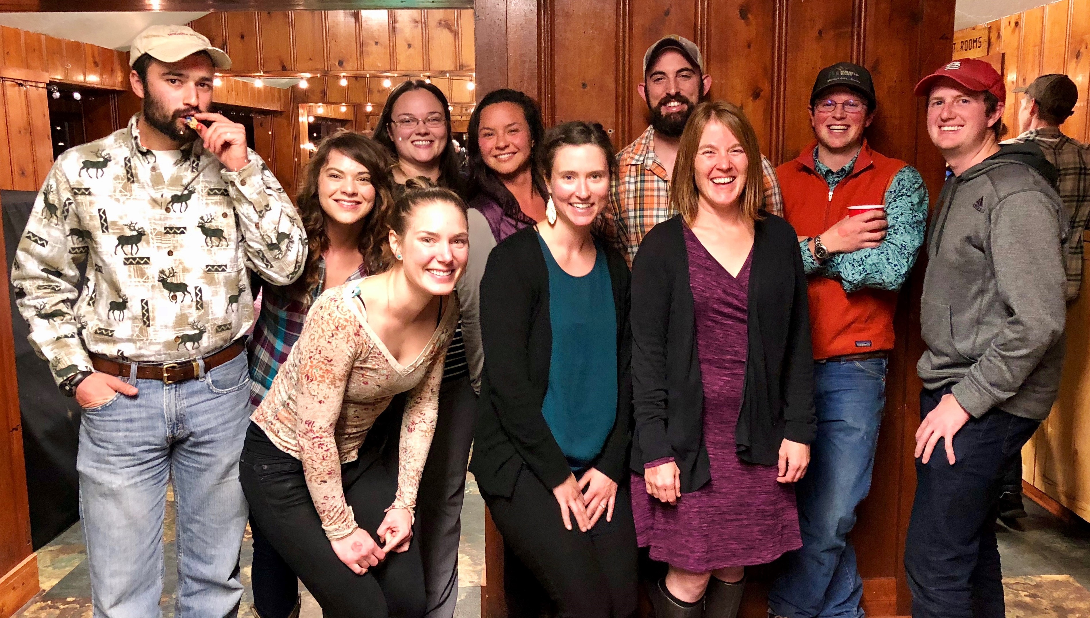 The Litt lab at the Ecology BBQ/awards banquet, Oct 2017