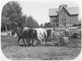 1921 Excavation of Lewis Hall