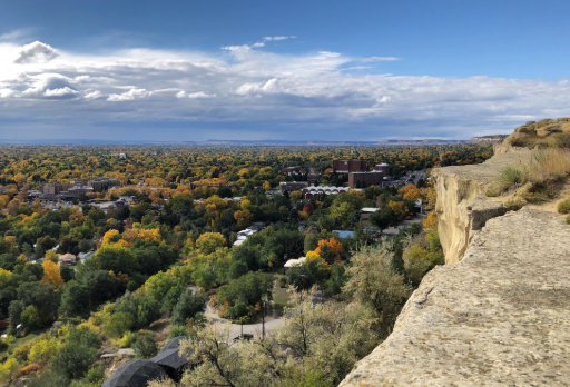 View from rim rocks above Billings