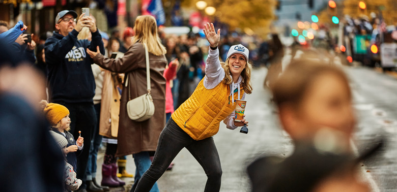 MSU annual Homecoming Parade in Downtown Bozeman